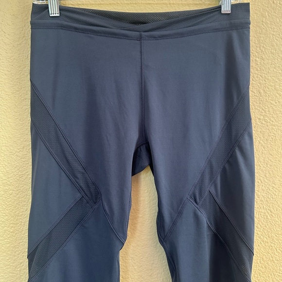 Adidas X Stella McCartney “Run 3/4 Tights In Dark Slate Medium New With Tags! - Picture 2 of 10